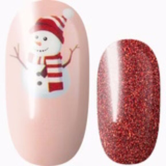 3 For 15 - LILY & FOX - SNOWGLOBE Holiday Nail Stickers Wraps Strips - Picture 2 of 8